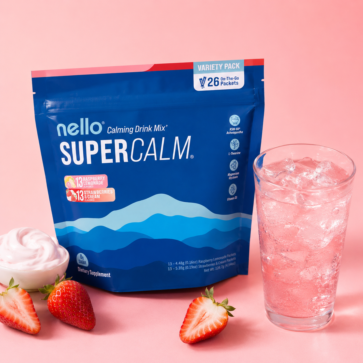 Nello Supercalm Drink Mix, Variety Pack