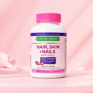 Biotina cinco mil Mcg -Hair skin nails - 250 softgels
